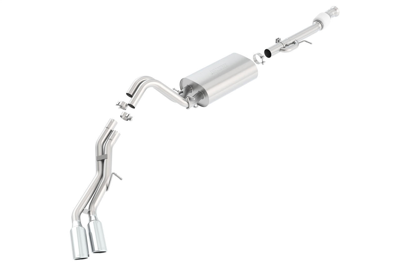 2015-2020 Cadillac Escalade ESV-GMC Yukon Denali XL Cat-Back Exhaust System, Touring, Chrome Tips - Apollo Off-Road