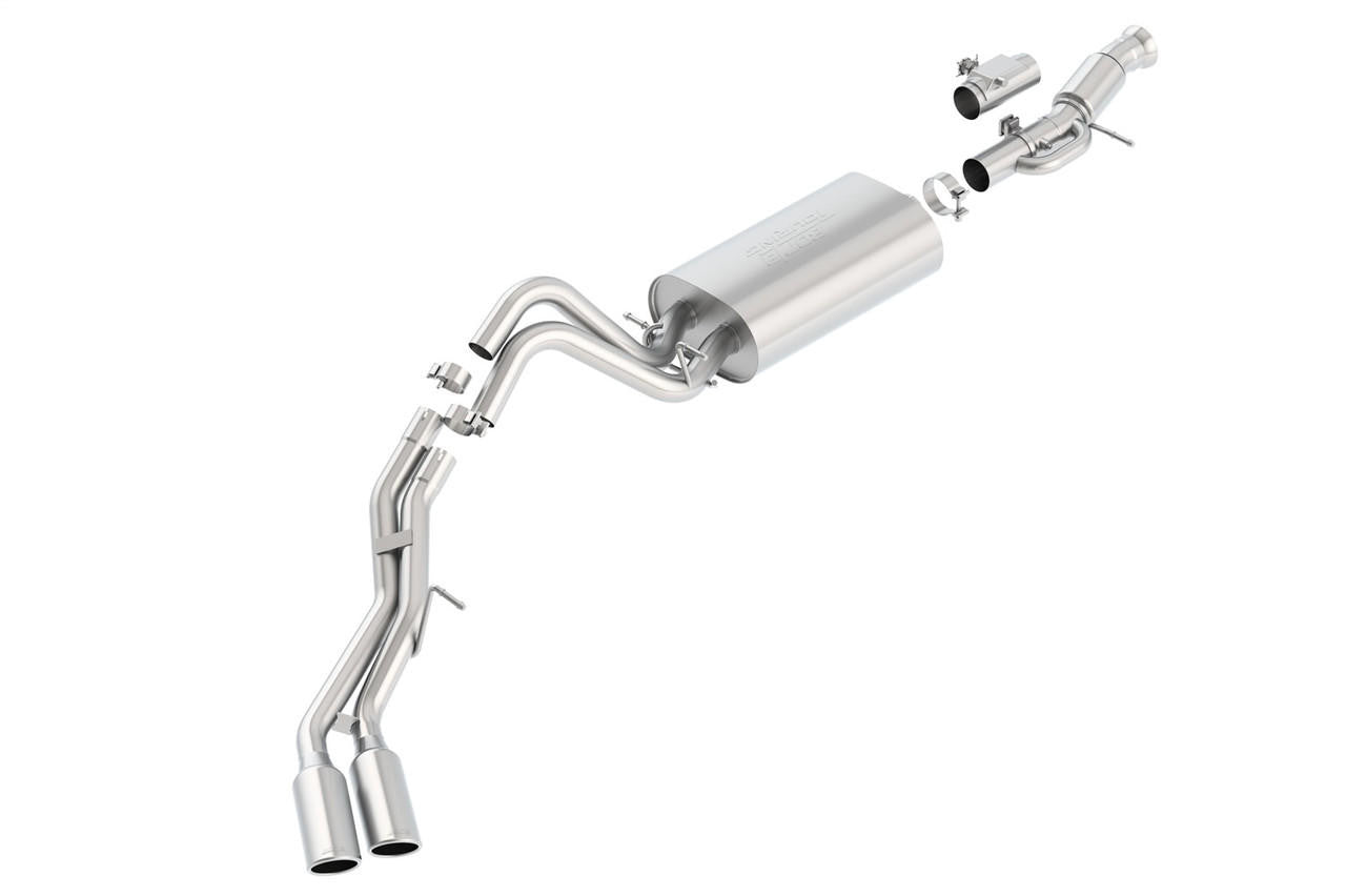 2015-2020 Cadillac Escalade-GMC Yukon Denali Cat-Back Exhaust System, Touring, Chrome Tips - Apollo Off-Road