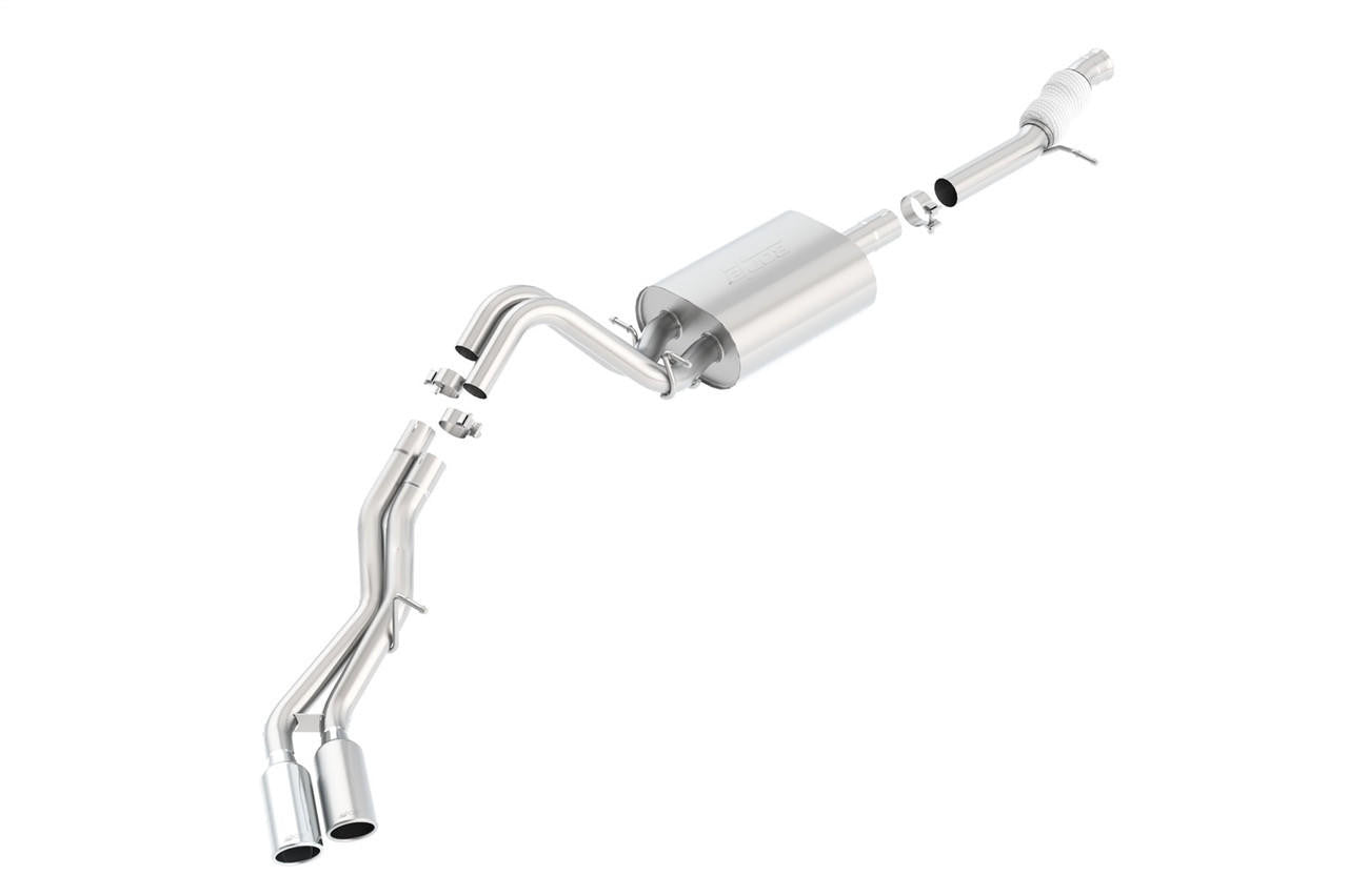 2015-2020 Chevrolet Tahoe at-Back Exhaust System, Touring, Chrome Tips - Apollo Off-Road