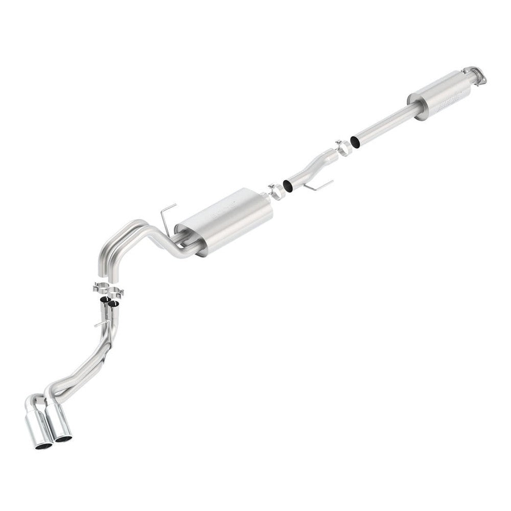 2015-2020 Ford F-150 2.7L-3.5L EcoBoost-5.0L V8-2018-2020 3.3L V6 Cat-Back Exhaust System, Touring, Chrome Tips - Apollo Off-Road