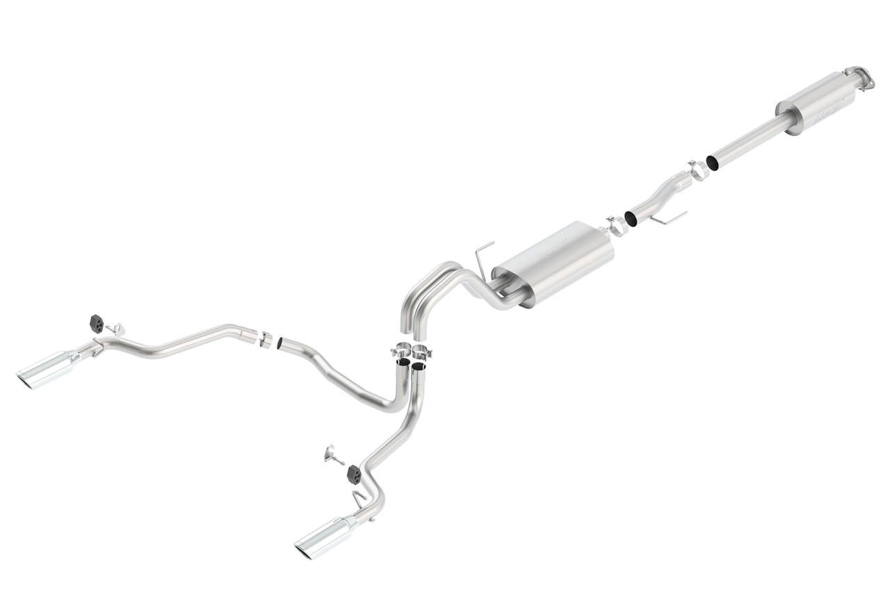 2015-2020 Ford F-150 2.7L-3.5L EcoBoost-5.0L V8-2018-2020 3.3L V6 Cat-Back Exhaust System, Touring, Chrome Tips - Apollo Off-Road