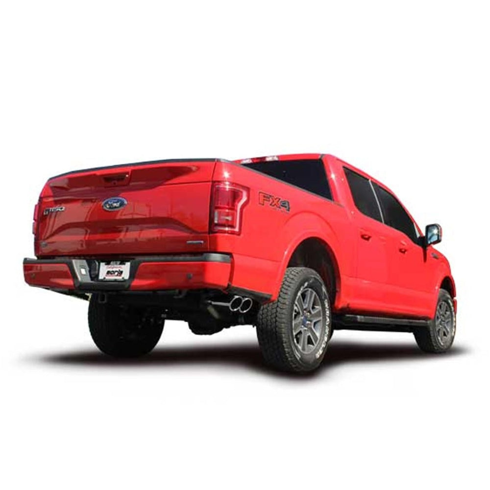 2015-2020 Ford F-150 2.7L-3.5L EcoBoost-5.0L V8-2018-2020 3.3L V6 Cat-Back Exhaust System, Touring, Chrome Tips - Apollo Off-Road