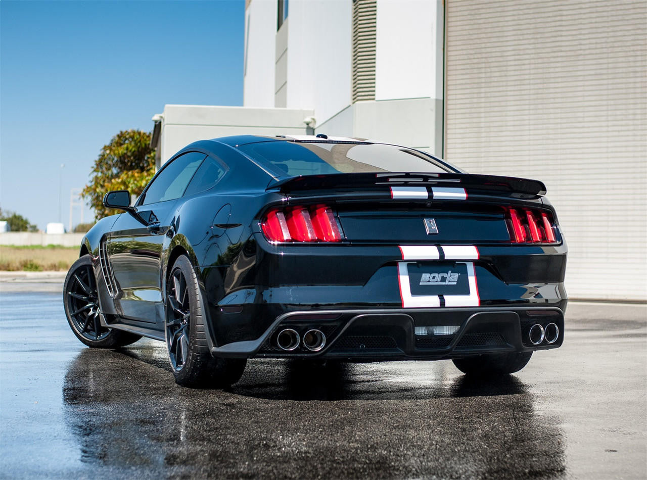 2015-2020 Ford Mustang Shelby GT350 Cat-Back Exhaust System, ATAK, Chrome Tips - Apollo Off-Road