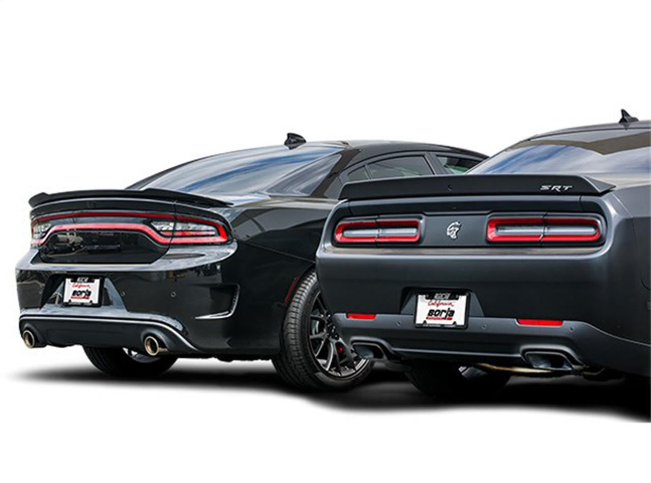 2015-2021 Dodge Challenger SRT Hellcat Cat-Back Exhaust System, S-Type, Chrome Tips - Apollo Off-Road