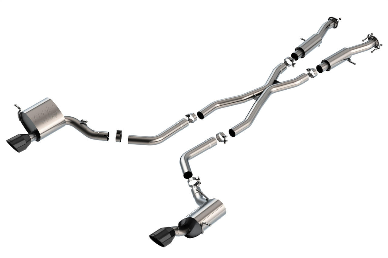 2015-2021 Jeep Grand Cherokee SRT WK2 Cat-Back Exhaust System, ATAK, Ceramic Black - Apollo Off-Road