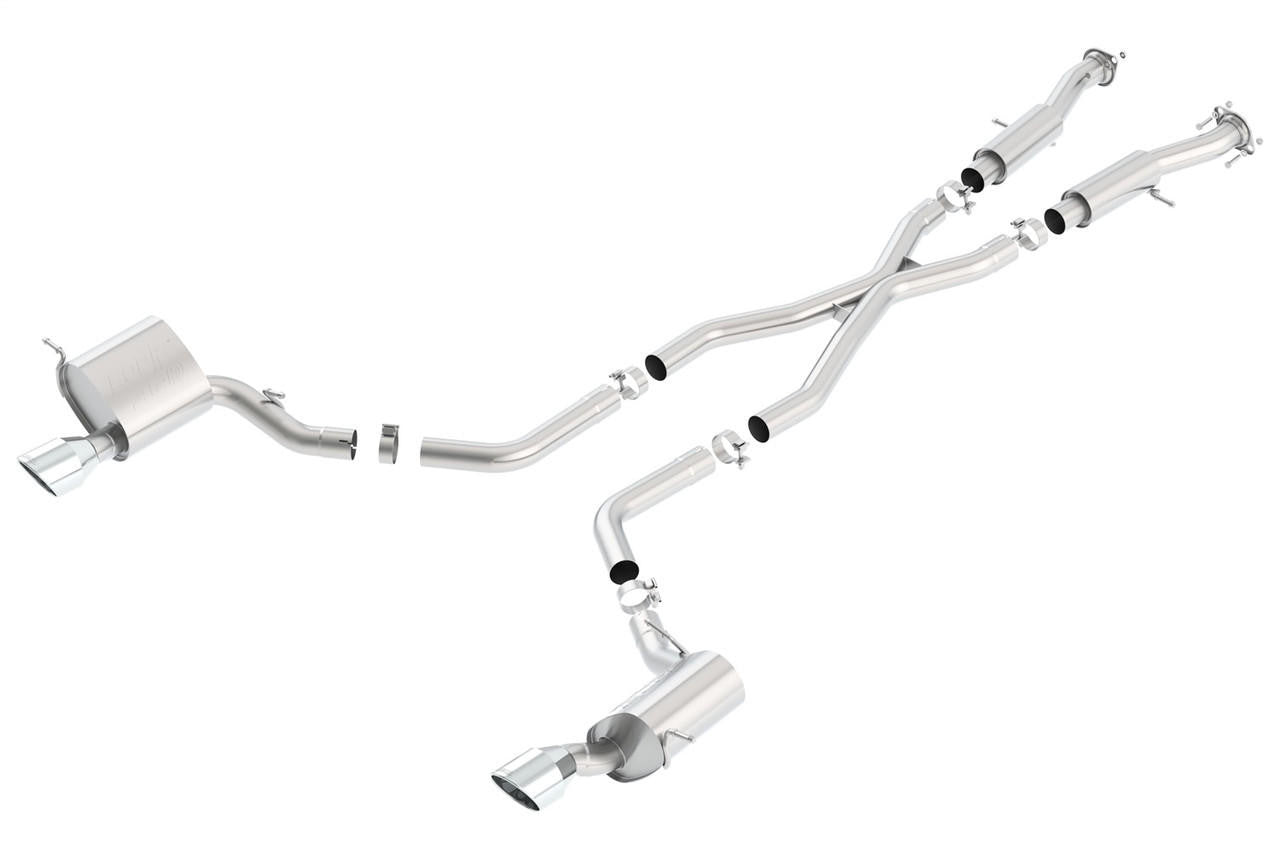 2015-2021 Jeep Grand Cherokee SRT WK2 Cat-Back Exhaust System, ATAK, Chrome Tips - Apollo Off-Road