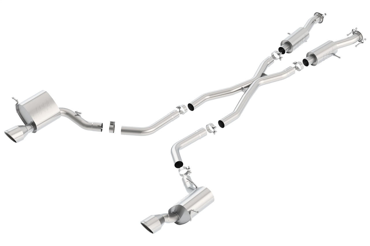 2015-2021 Jeep Grand Cherokee SRT WK2 Cat-Back Exhaust System, S-Type, Chrome Tips - Apollo Off-Road