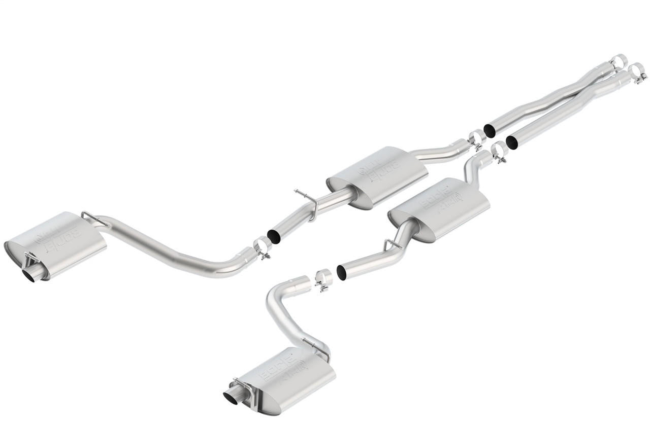 2015-2022 Chrysler 300-Dodge Charger R-T Cat-Back Exhaust System, ATAK, Chrome Tips - Apollo Off-Road