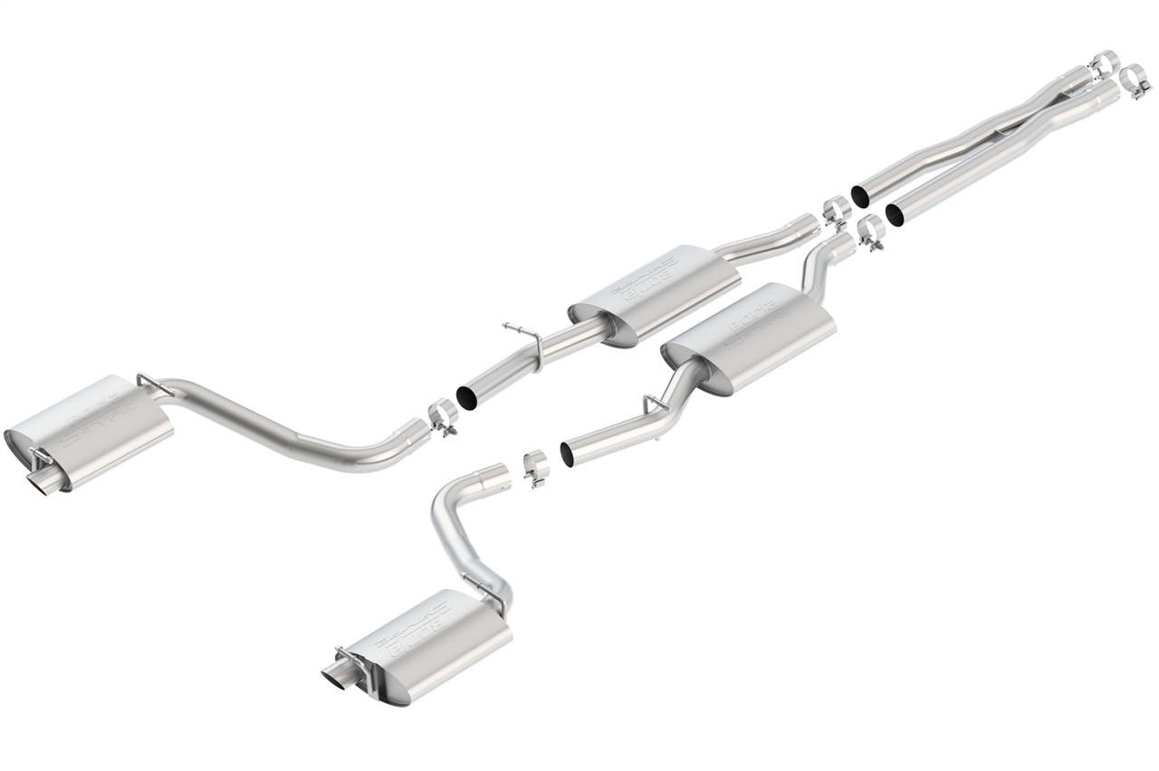 2015-2022 Chrysler 300-Dodge Charger R-T Cat-Back Exhaust System, S-Type, Chrome Tips - Apollo Off-Road