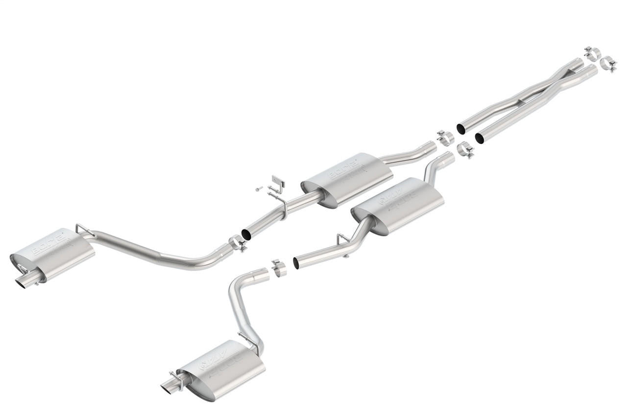 2015-2023 Chrysler 300-Dodge Charger Cat-Back Exhaust System, ATAK, Chrome Tips - Apollo Off-Road