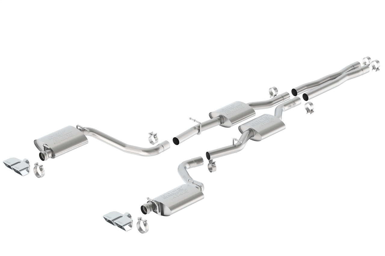 2015-2023 Dodge Challenger R-T Cat-Back Exhaust System, ATAK, Chrome Tips - Apollo Off-Road