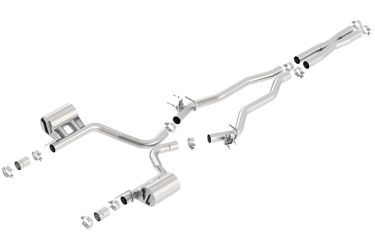 2015-2023 Dodge Challenger SRT 392-392 Hemi-Scat Pack Cat-Back Exhaust System, ATAK, Chrome Tips - Apollo Off-Road