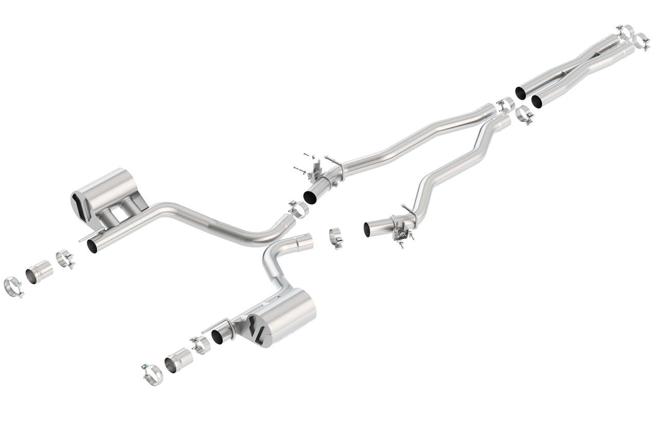 2015-2023 Dodge Challenger SRT 392-392 Hemi-Scat Pack Cat-Back Exhaust System, ATAK, Chrome Tips - Apollo Off-Road