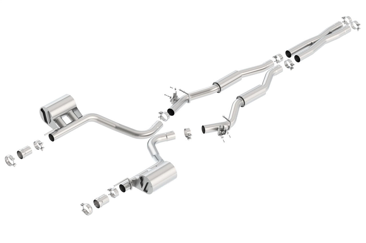 2015-2023 Dodge Challenger SRT 392-392 Hemi-Scat Pack Cat-Back Exhaust System, S-Type, Chrome Tips - Apollo Off-Road
