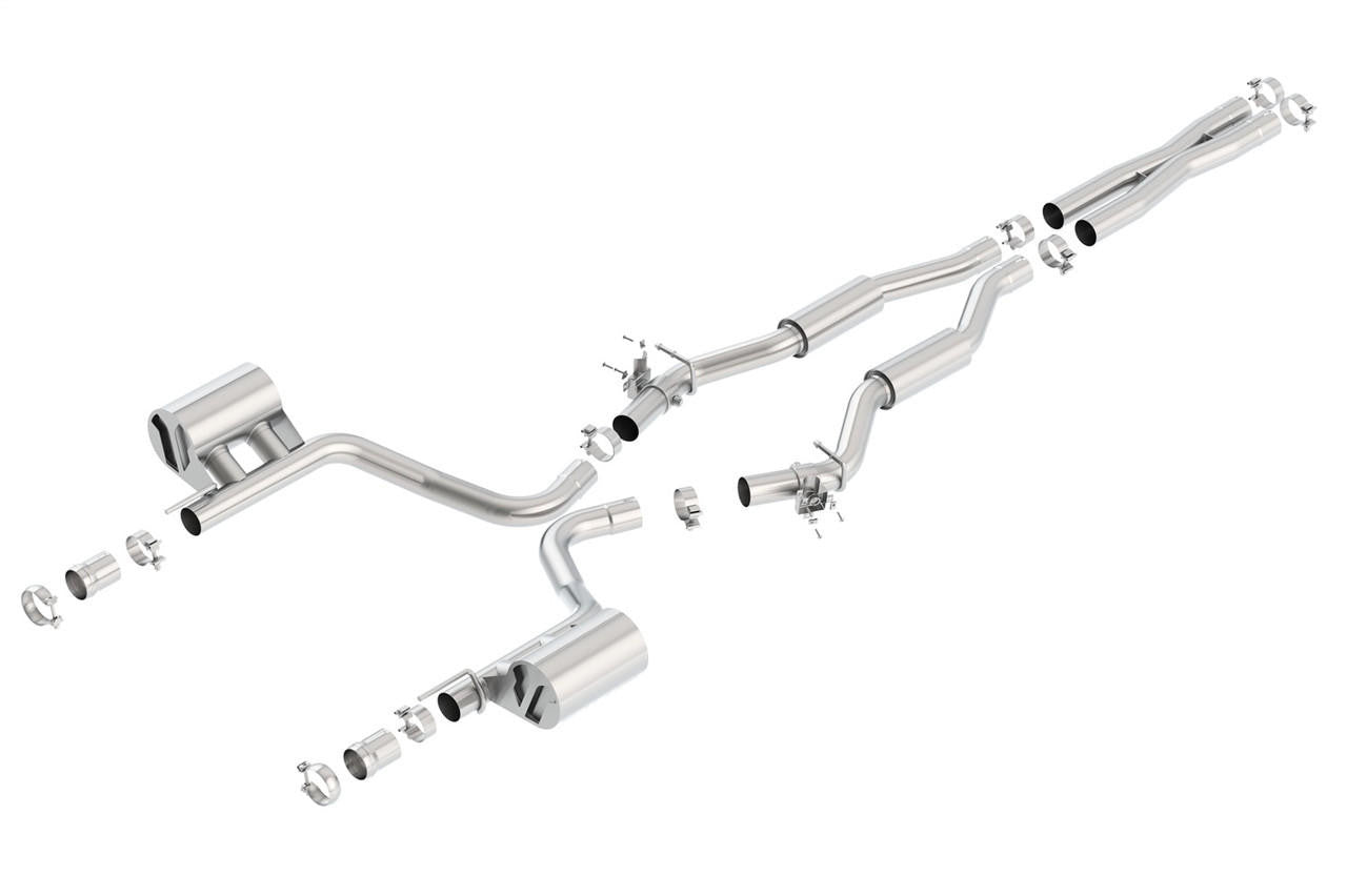 2015-2023 Dodge Challenger SRT 392-392 Hemi-Scat Pack Cat-Back Exhaust System, S-Type, Chrome Tips - Apollo Off-Road