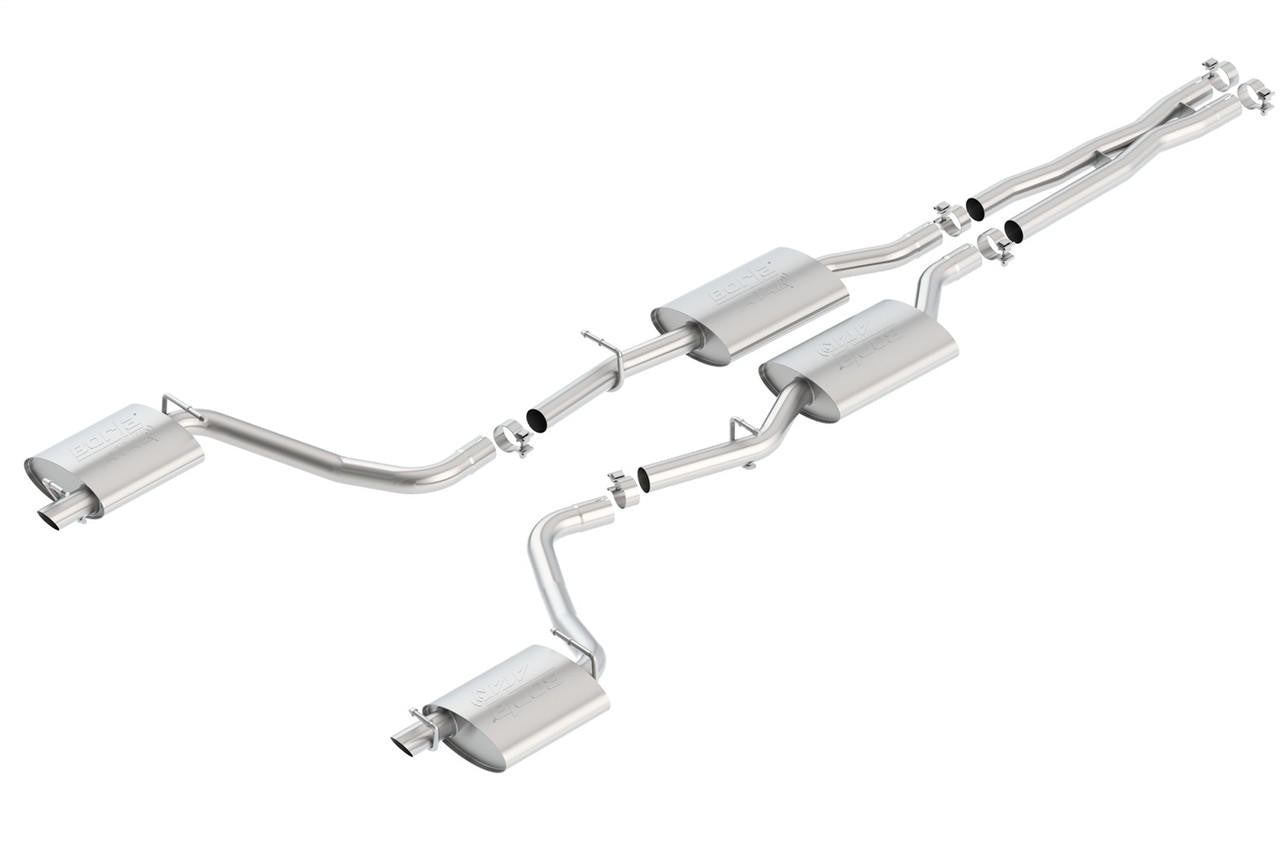 2015-2023 Dodge Challenger SXT-GT V6 Cat-Back Exhaust System, ATAK, Chrome Tips - Apollo Off-Road