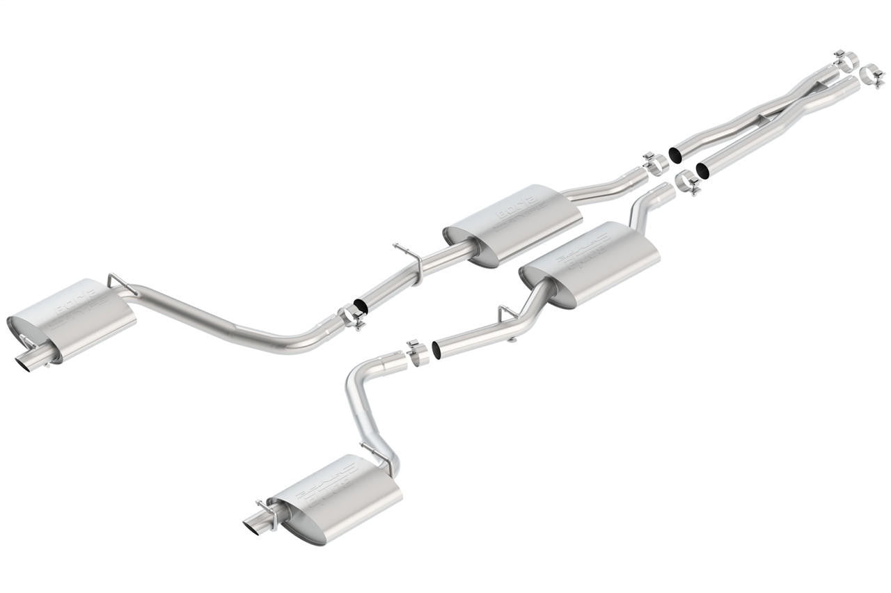 2015-2023 Dodge Challenger SXT-GT V6 Cat-Back Exhaust System, S-Type, Chrome Tips - Apollo Off-Road