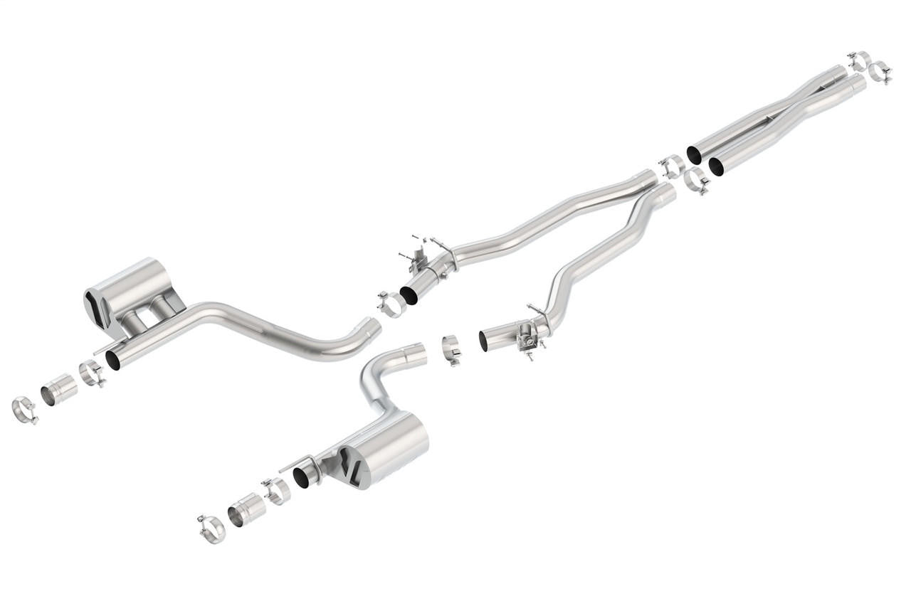 2015-2023 Dodge Charger SRT Hellcat Cat-Back Exhaust System, ATAK, Chrome Tips - Apollo Off-Road