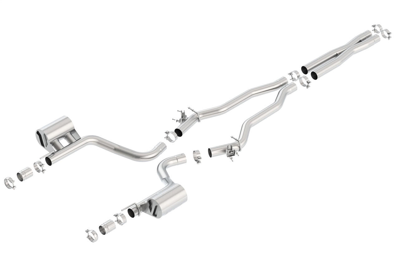 2015-2023 Dodge Charger SRT Hellcat Cat-Back Exhaust System, ATAK, Chrome Tips - Apollo Off-Road