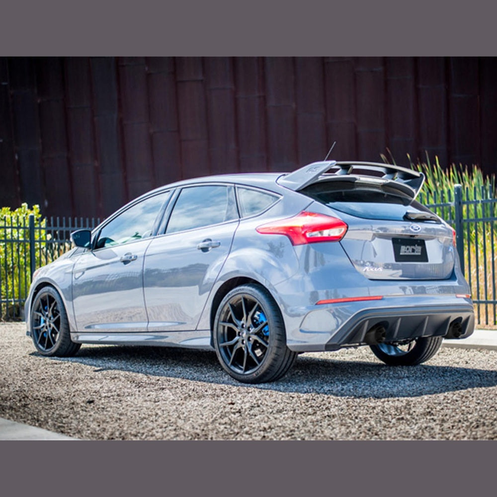 2016-2018 Ford Focus RS Cat-Back Exhaust System, ATAK, Carbon Fiber Black Anodized Tips - Apollo Off-Road