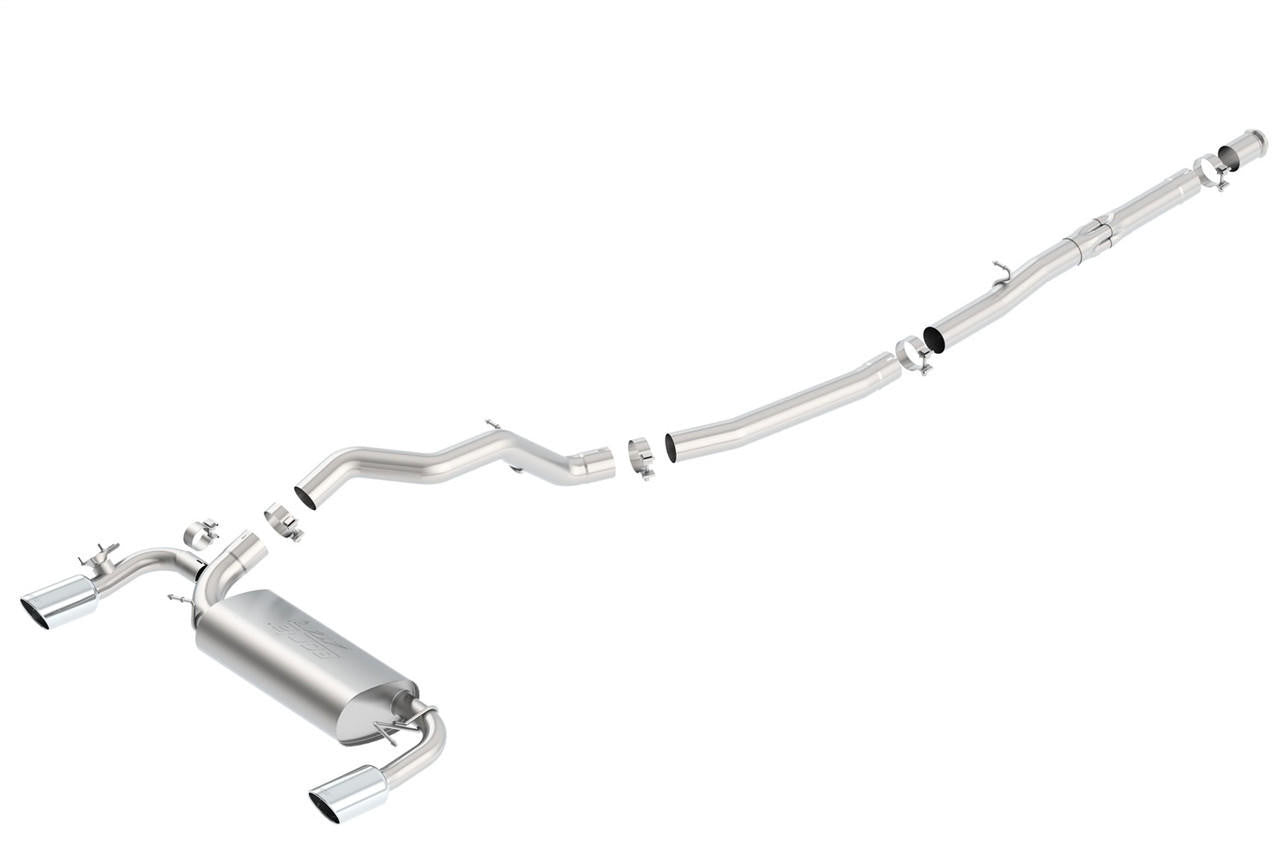 2016-2018 Ford Focus RS Cat-Back Exhaust System, ATAK, Chrome Tips - Apollo Off-Road
