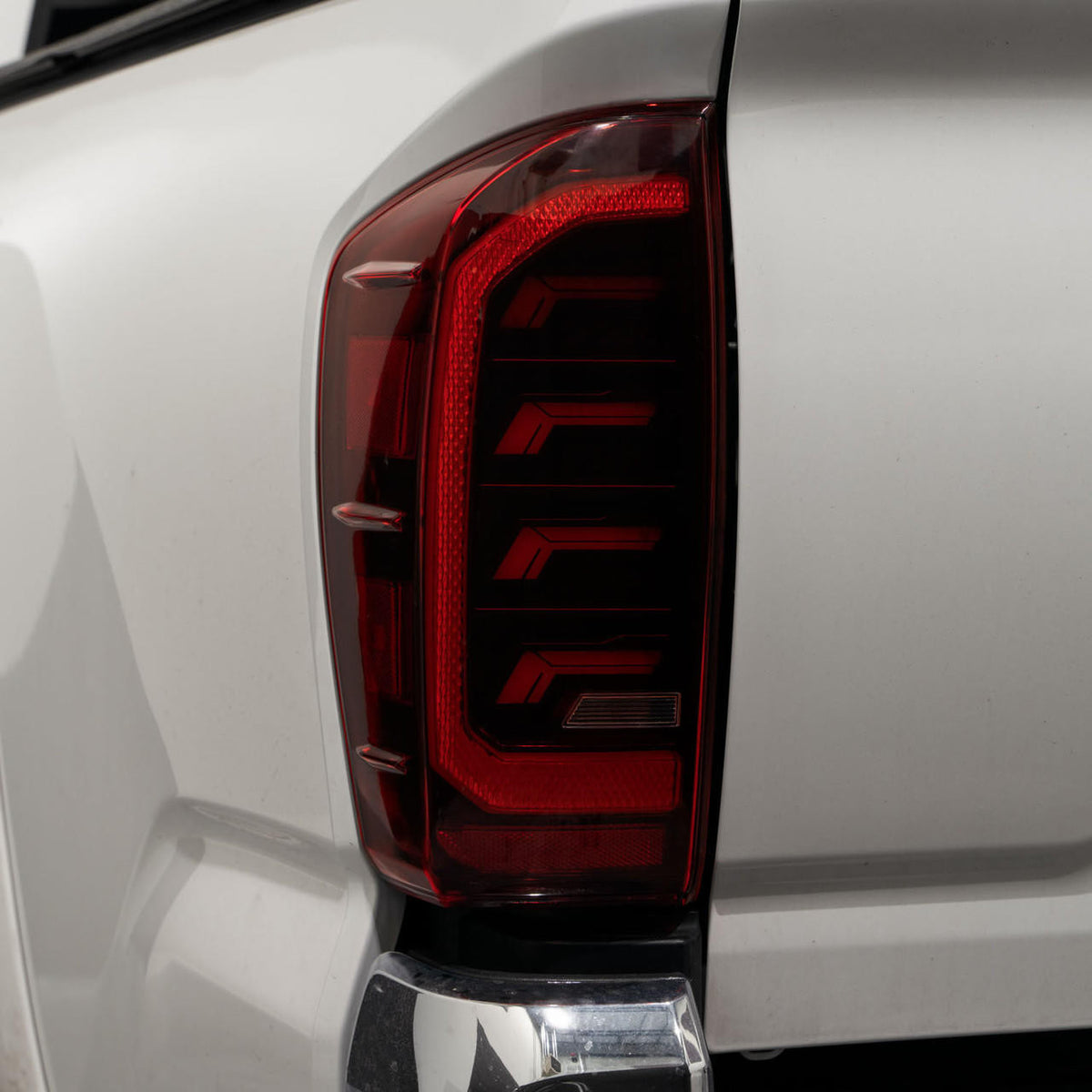 2016+ Toyota Tacoma LED Tail Lights Pair (Red - Smoked) - Apollo Off-Road