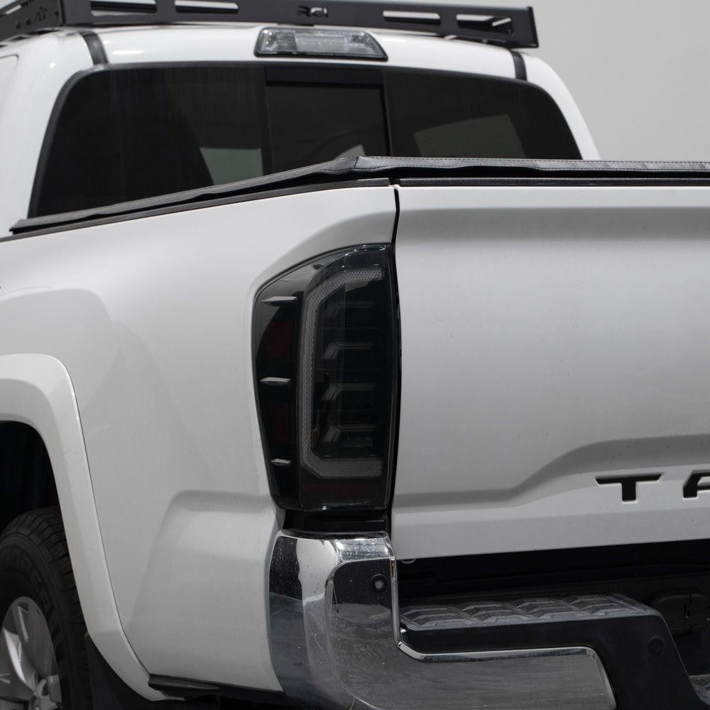 2016+ Toyota Tacoma LED Tail Lights Pair (Red - Smoked) - Apollo Off-Road
