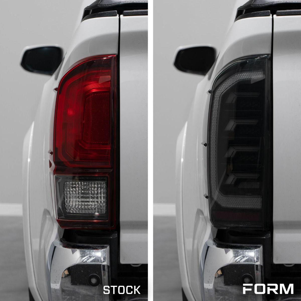 2016+ Toyota Tacoma LED Tail Lights Pair (Red - Smoked) - Apollo Off-Road