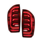 2016+ Toyota Tacoma LED Tail Lights Pair (Red - Smoked) - Apollo Off-Road
