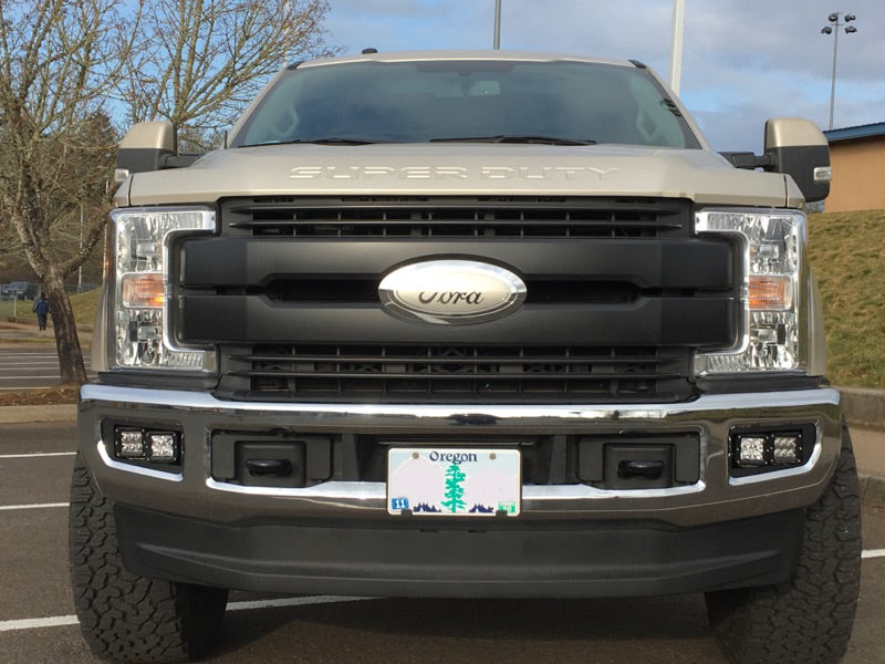 2017-19 Ford Super Duty Dual Fog Light Brackets for BAJA DESIGNS Sport Series Lights - Apollo Off-Road