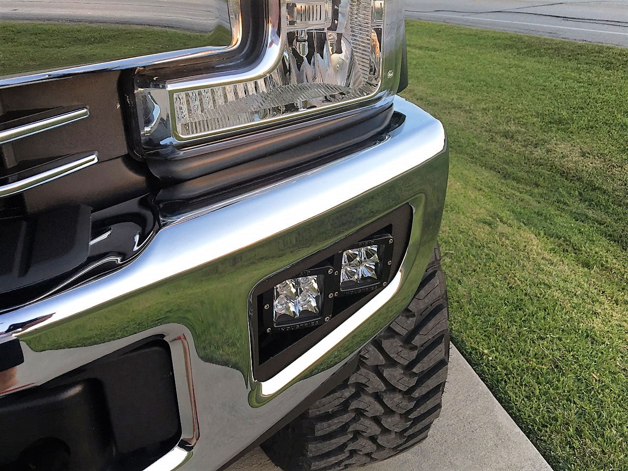 2017-19 Ford Super Duty Dual Fog Light Brackets for BAJA DESIGNS Sport Series Lights - Apollo Off-Road