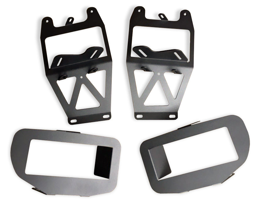 2017-19 Ford Super Duty Dual Fog Light Brackets for BAJA DESIGNS Sport Series Lights - Apollo Off-Road