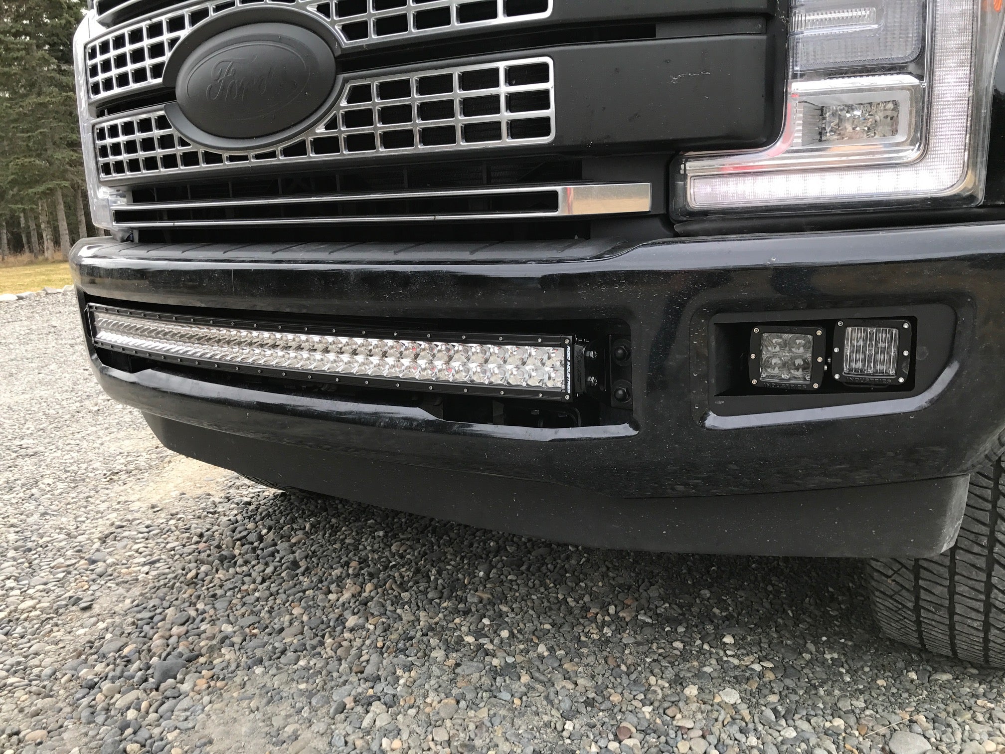 2017-19 Ford Super Duty Dual Fog Light Brackets for BAJA DESIGNS Sport Series Lights - Apollo Off-Road