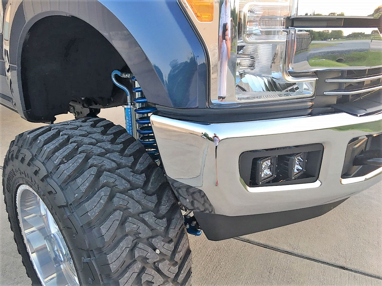 2017-19 Ford Super Duty Dual Fog Light Brackets for BAJA DESIGNS Sport Series Lights - Apollo Off-Road