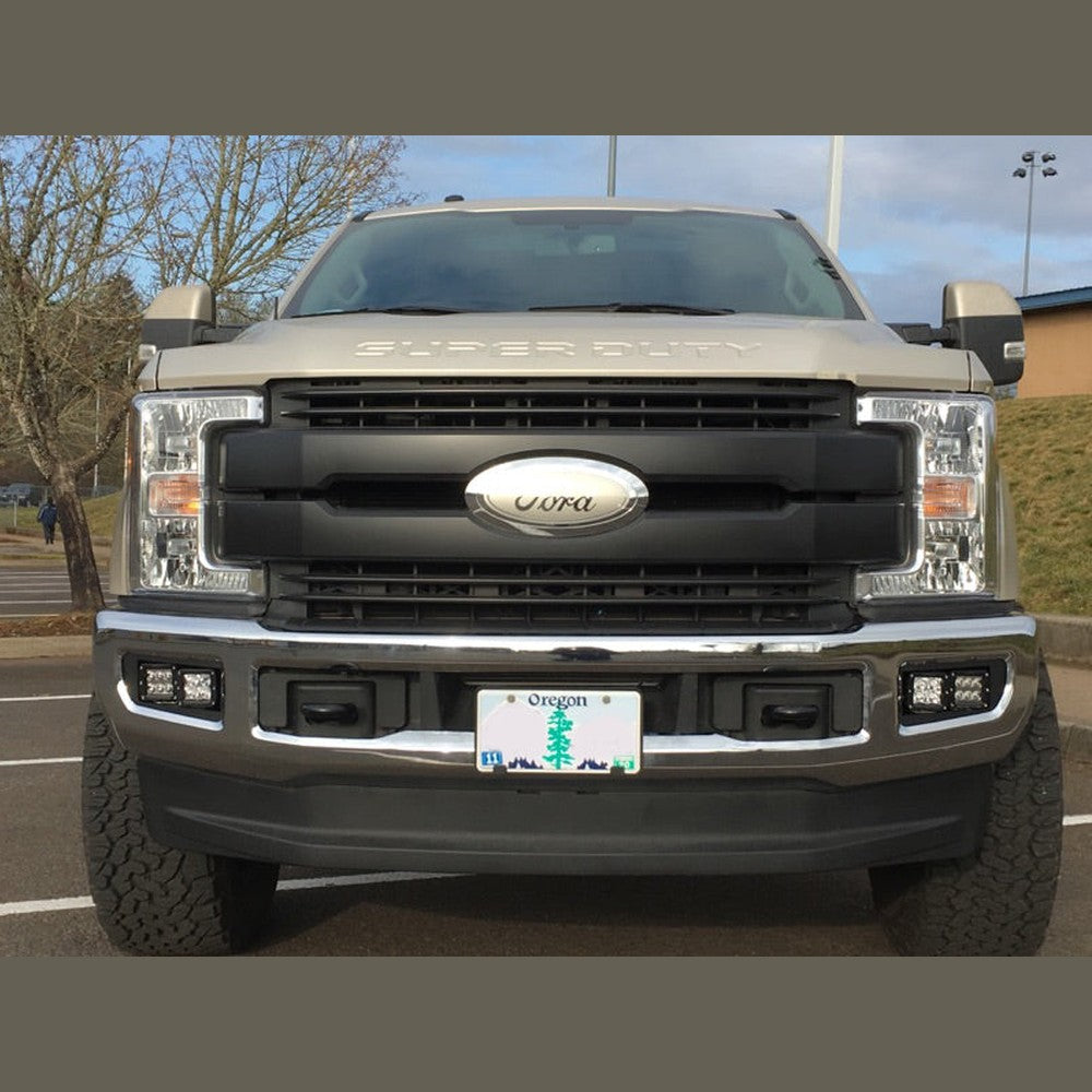 2017-19 Ford Super Duty Dual Fog Light Brackets for RIGID Lights - Apollo Off-Road