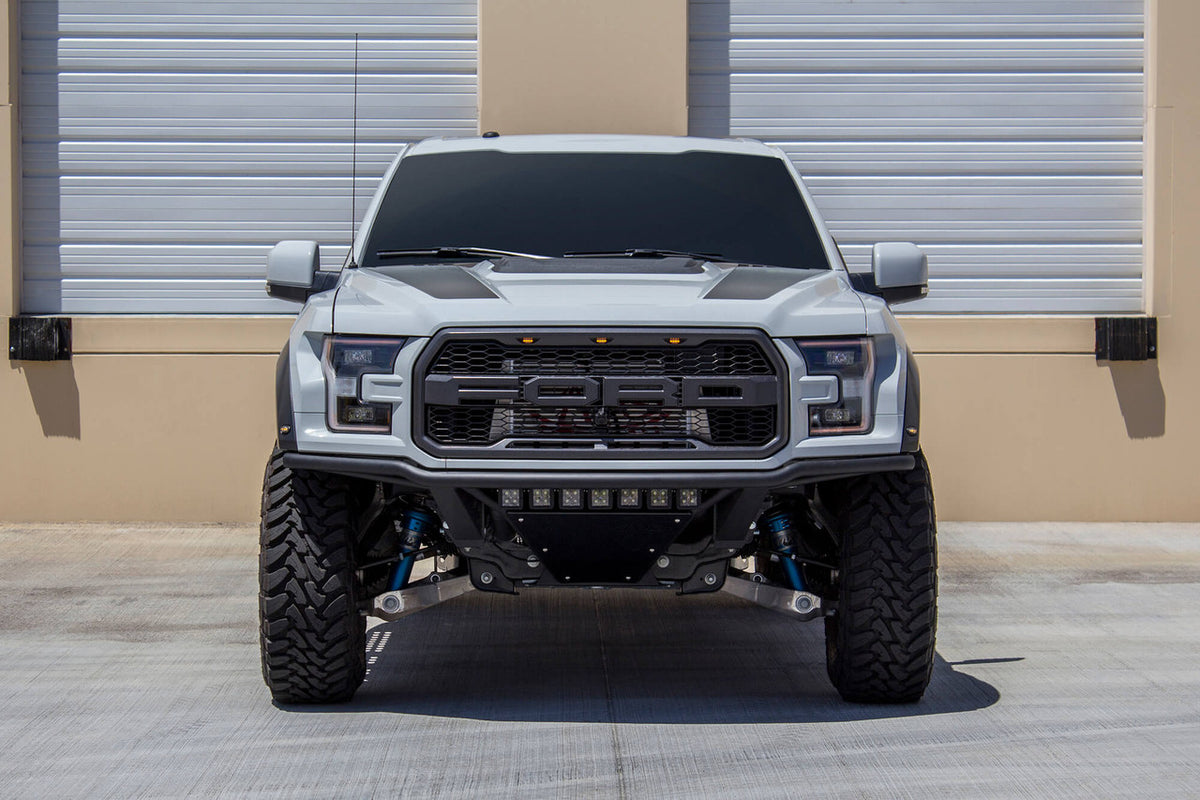 White Raptor R With Add Bumpaer Addictive Desert Designs | F118052100103 | 2017 - 2020 Ford F-150 ...
