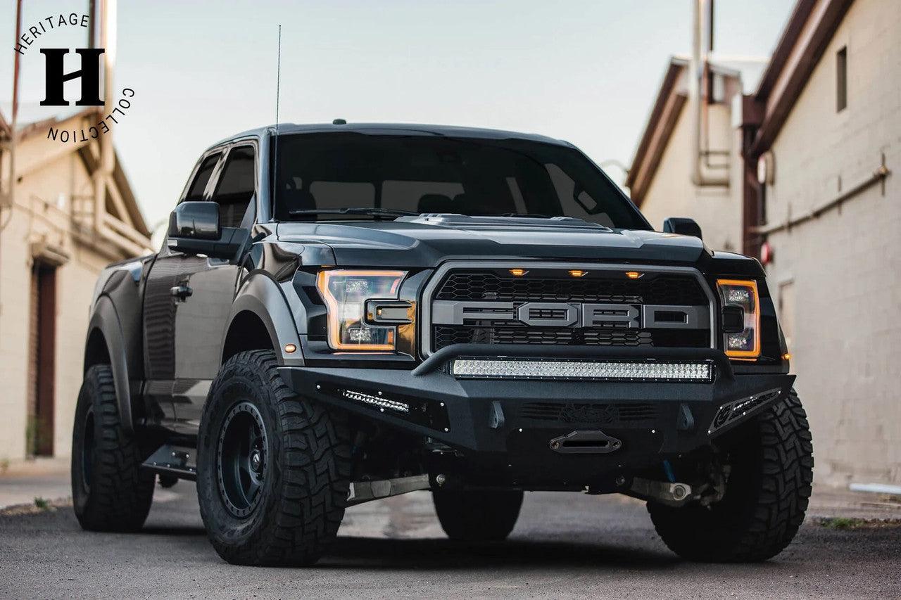 2017 - 2020 Ford F-150 Raptor HoneyBadger Winch Front Bumper - Apollo Off-Road