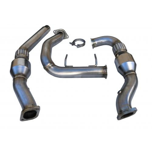 2017-2020 Raptor 3.5L Ecoboost Stainless Steel Catted Downpipes - Apollo Off-Road