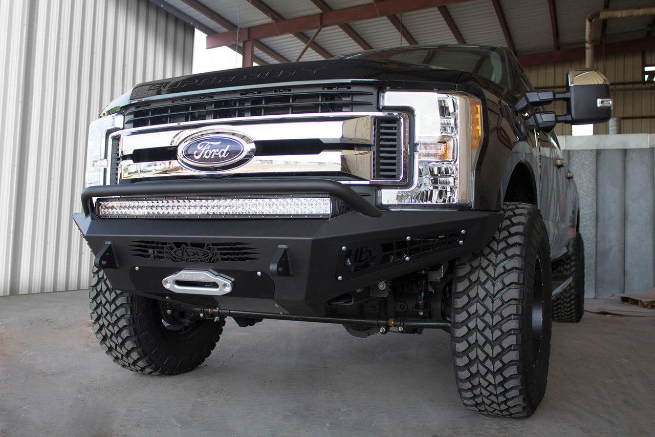 2017 - 2022 Ford Super Duty HoneyBadger Winch Front Bumper - Apollo Off-Road