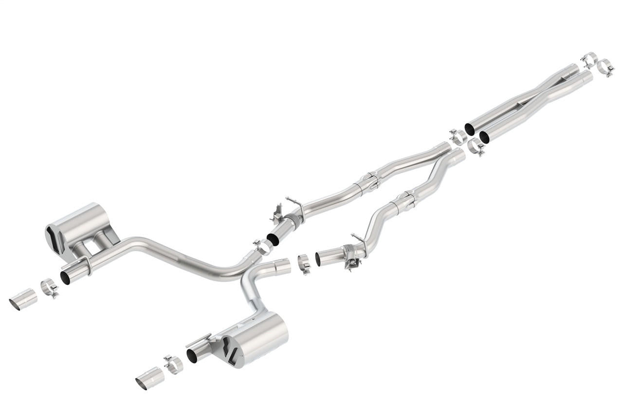 2017-2023 Chrysler 300-Dodge Charger R-T Cat-Back Exhaust System, ATAK, Chrome Tips - Apollo Off-Road