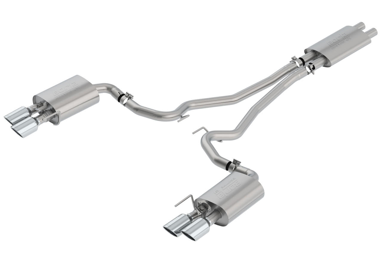 2018-2020 Ford Mustang GT Cat-Back Exhaust System, Touring, Chrome Tips - Apollo Off-Road