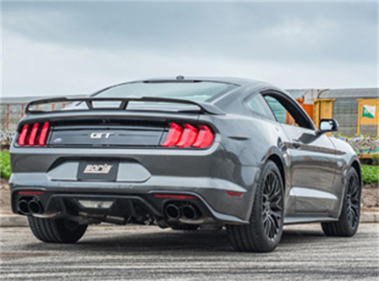 2018-2021 Ford Mustang GT Cat-Back Exhaust System, ATAK, Black Chrome Tips - Apollo Off-Road