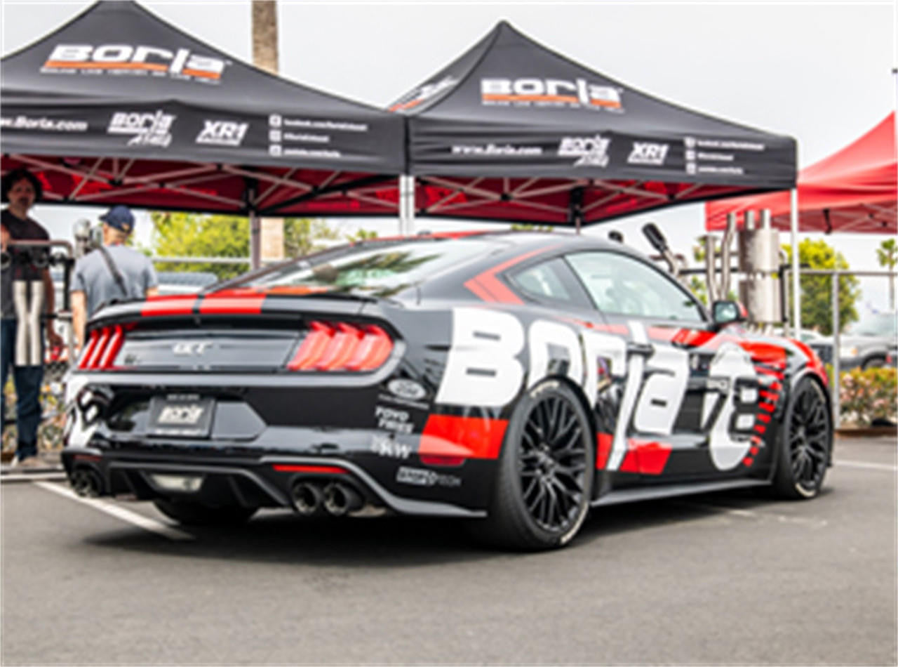 2018-2021 Ford Mustang GT Cat-Back Exhaust System, ATAK, Carbon Fiber Tips - Apollo Off-Road