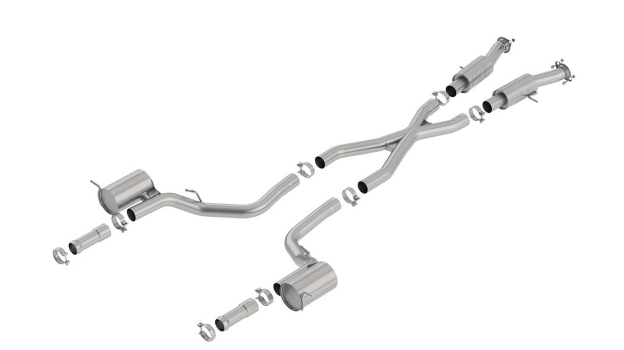 2018-2021 Jeep Grand Cherokee Trackhawk WK2 Cat-Back Exhaust System, ATAK, Chrome Tips - Apollo Off-Road