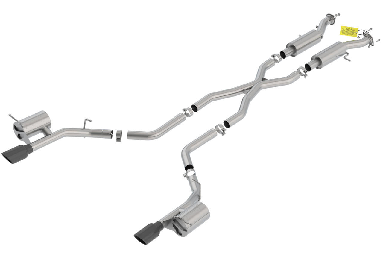 2018-2023 Dodge Durango SRT Cat-Back Exhaust System, ATAK, Black Chrome Tips - Apollo Off-Road