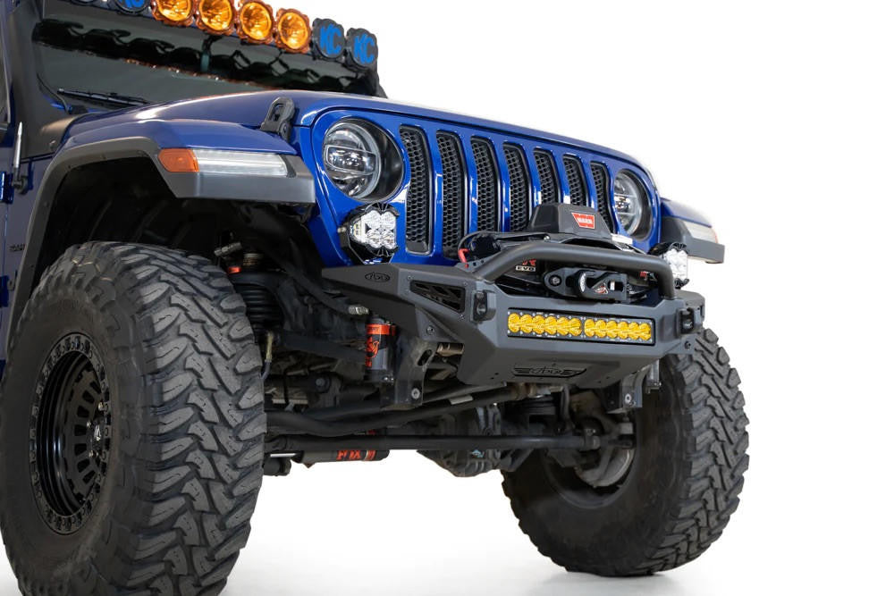 2018 - 2023 Jeep JL/JT Rock Fighter Front License Plate Bracket - Apollo Off-Road