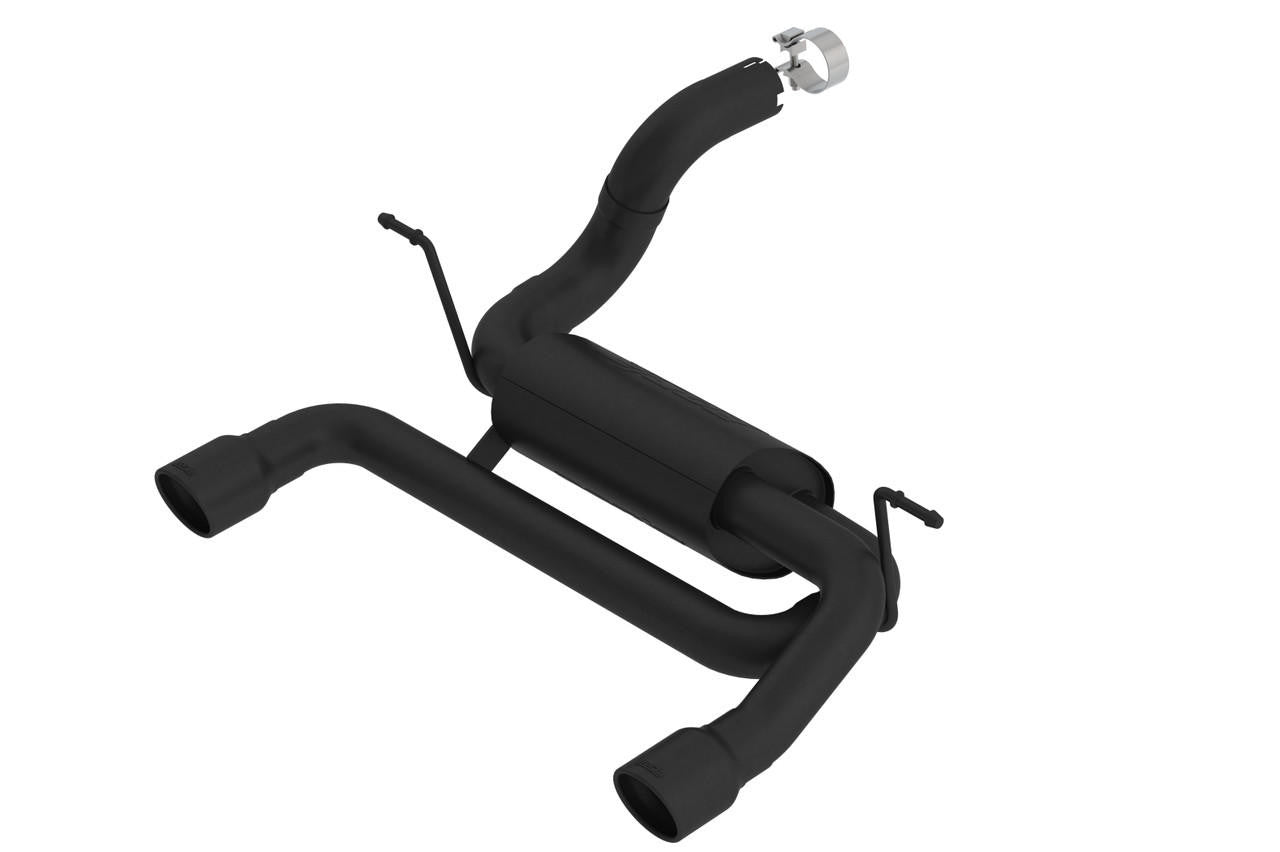 2018-2023 Jeep Wrangler JL-JLU Axle-Back Exhaust System, ATAK, Ceramic Black - Apollo Off-Road