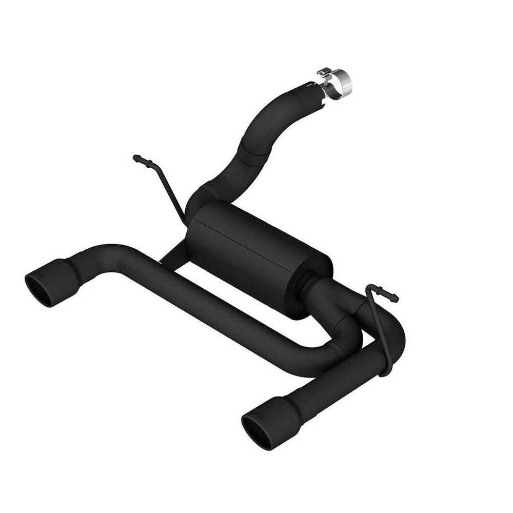 2018-2023 Jeep Wrangler JL-JLU Axle-Back Exhaust System, ATAK, Ceramic Black - Apollo Off-Road