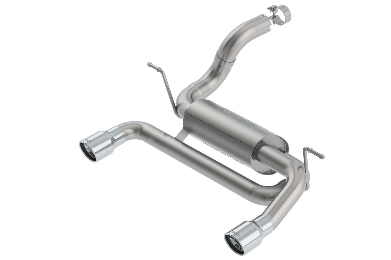 2018-2023 Jeep Wrangler JL-JLU Axle-Back Exhaust System, ATAK, Chrome Tips - Apollo Off-Road