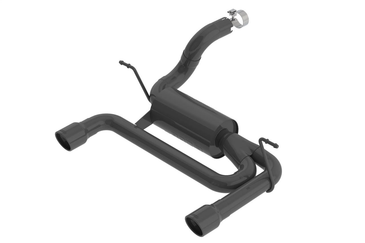 2018-2023 Jeep Wrangler JL-JLU Axle-Back Exhaust System, S-Type, Ceramic Black - Apollo Off-Road